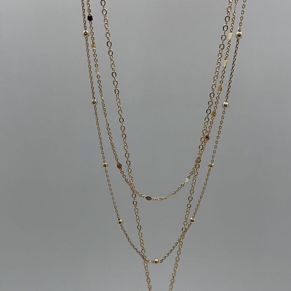 NWT Capwell + Co Gold Circle Layered Necklace - Picture 6 of 8